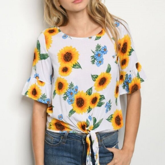Tops - SUNFLOWERS TOP